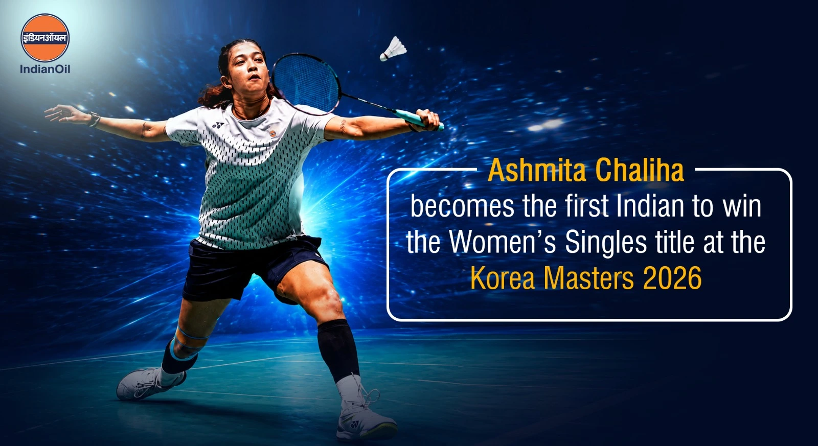 Ashmita Chaliha becomes the first Indian to win the Women’s Singles title at the Korea Masters 2026