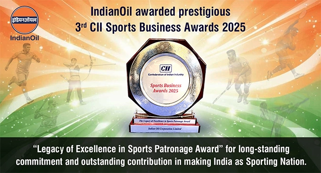 IndianOil awarded prestigious 3rd CII Sports Business Awards 2025