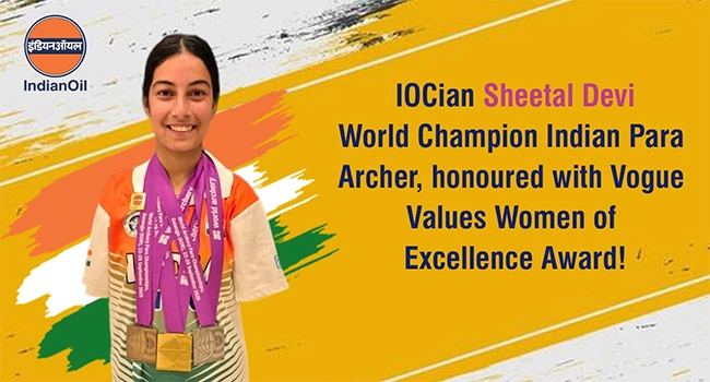 IOCian Sheetal Devi World Champion 