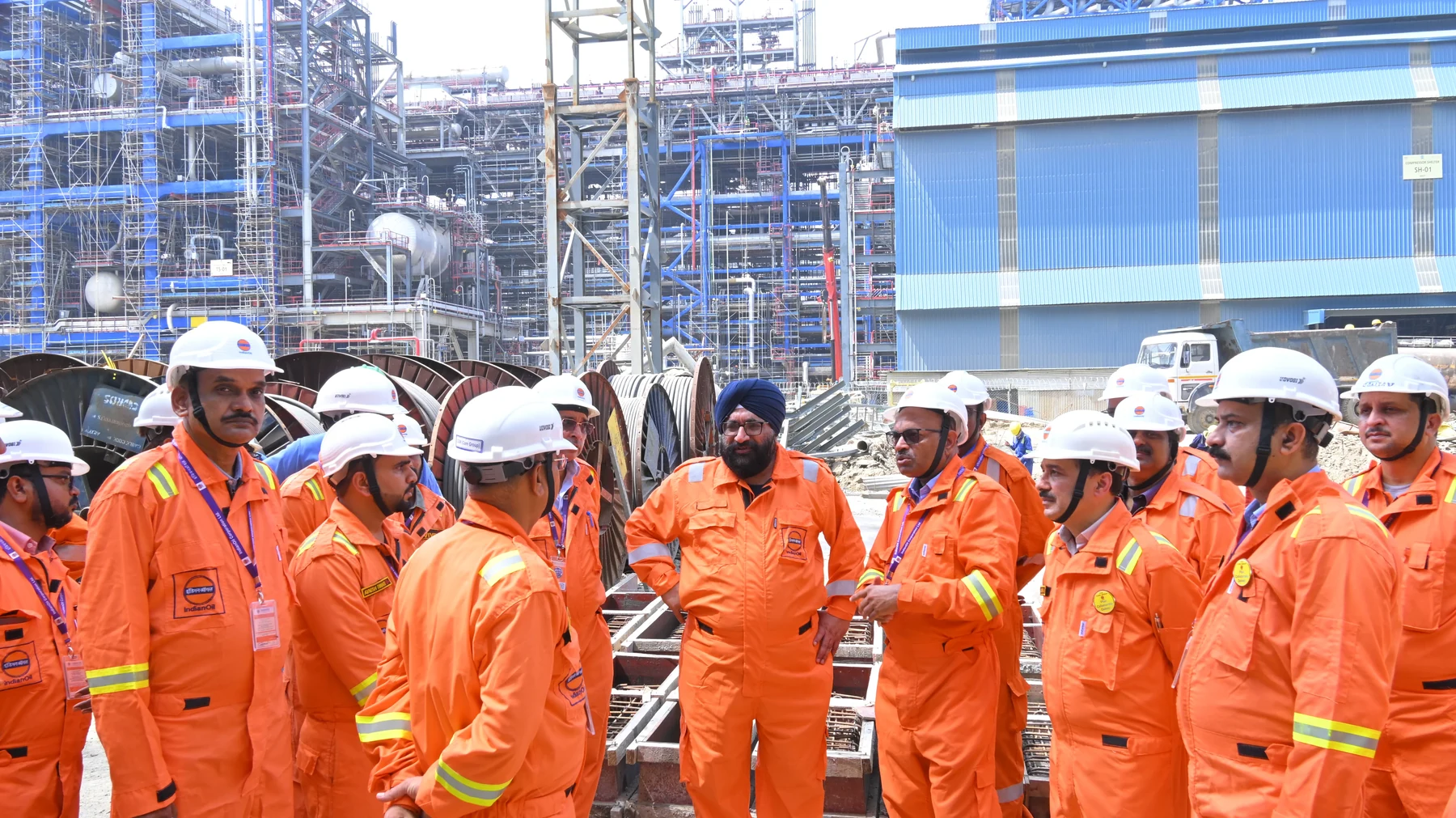 Chairman with team Panipat Refinery and Petrochemicals Complex